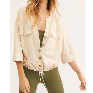 Free People boho top in cream